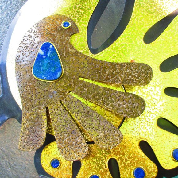 Vintage MCM Mid Century Modern Wall Hanging SIGNED - Picture 13 of 15